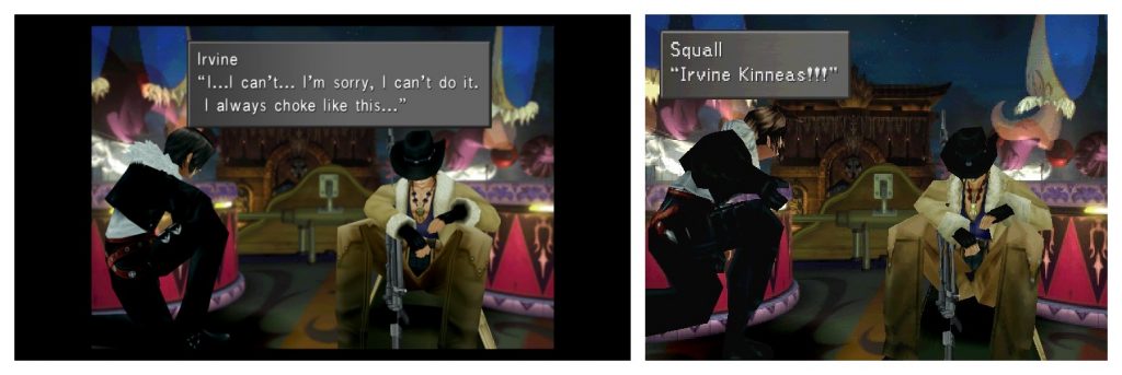 Imagens comparativas de Final Fantasy VIII Remastered e a versão original