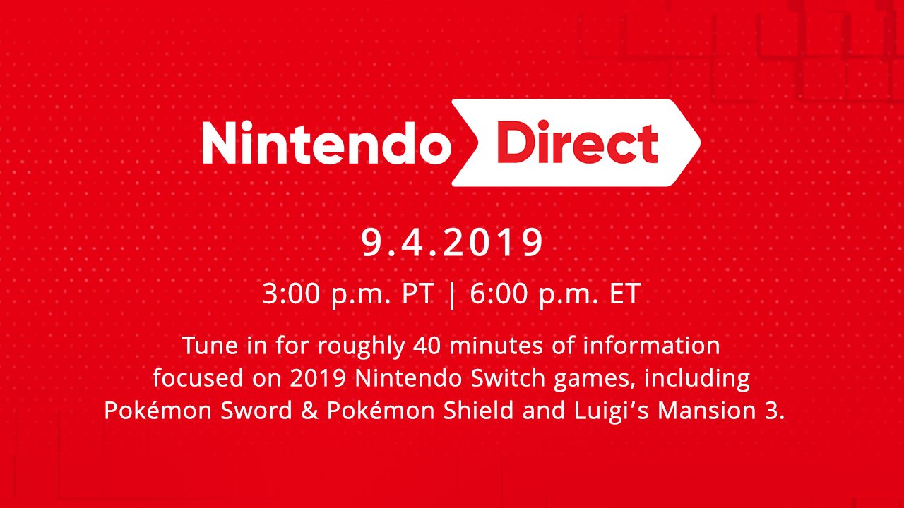 Nintendo Direct confirmada para 04/09!