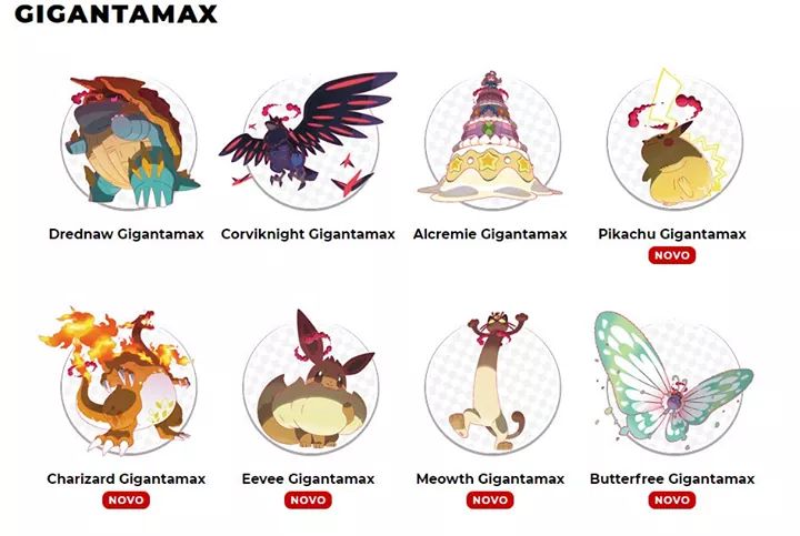 O que sabemos sobre as "Gigantamax" de Pokémon Sword & Shield