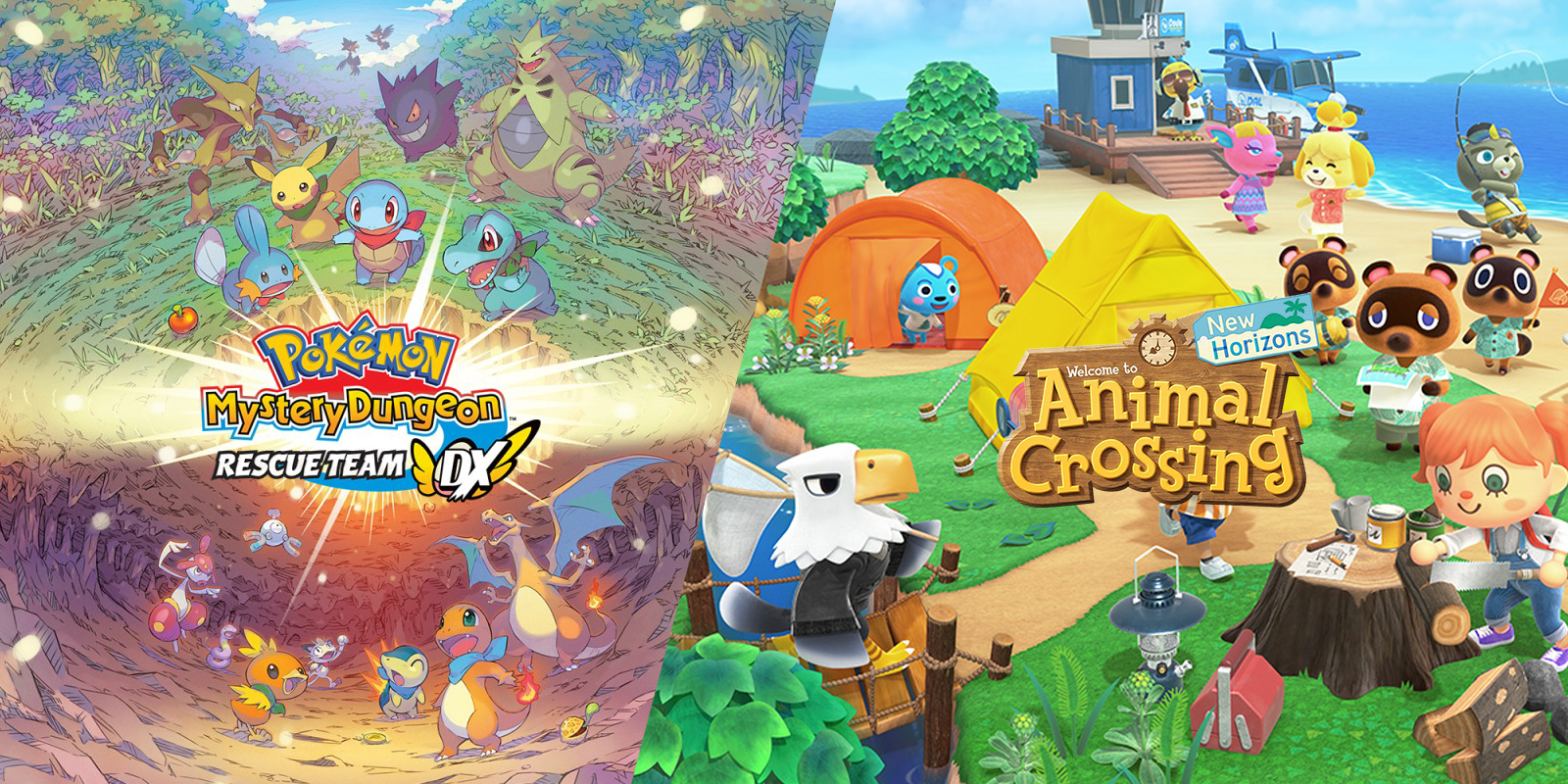 SORTEIO - Concorra a uma cópia de Pokémon Mystery Dungeon Rescue Team DX ou Animal Crossing: New Horizons