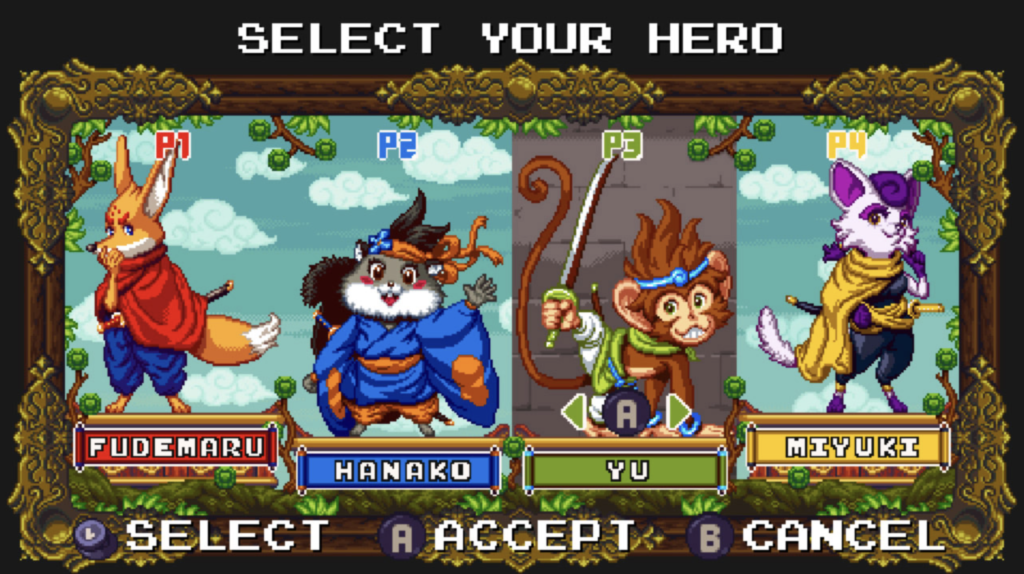 Kemono Heroes: plataforma em 8-bit mistura animais e artes-marciais