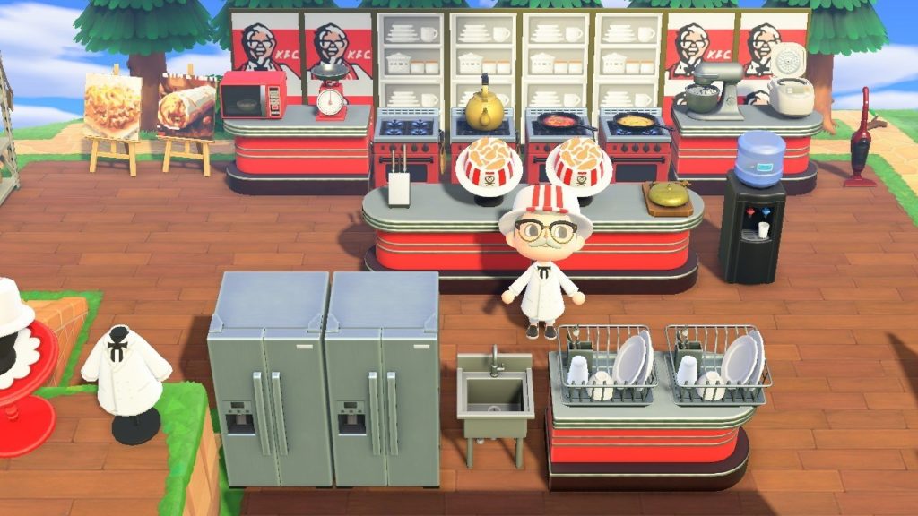 Filial oficial da KFC abre restaurante em Animal Crossing: New Horizons