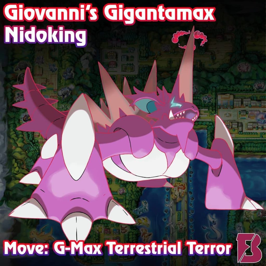 Fã imagina formas Gigantamax de Pokémon de líderes de ginásio de Kanto