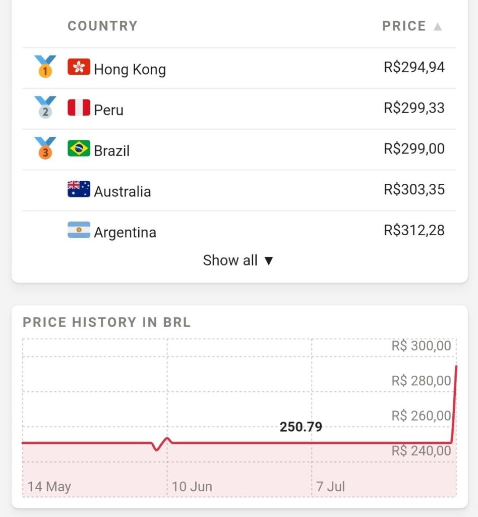 eshop-prices.com Paper Mario Brasil
