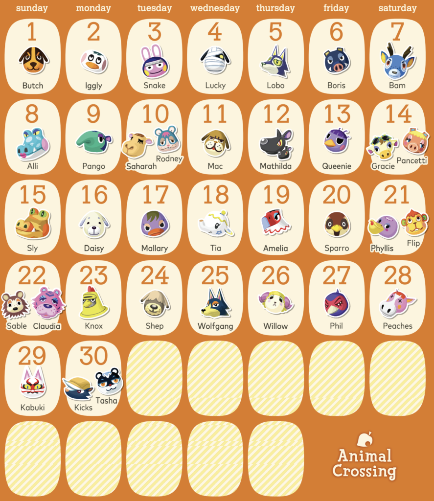 [Guia] Animal Crossing: New Horizons - Aniversários e Eventos de Novembro