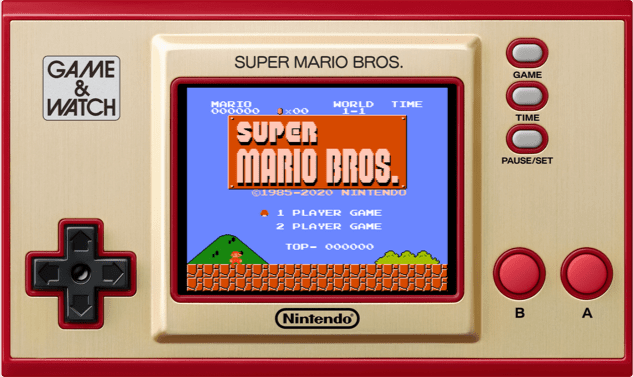 Game & Watch Super Mario Bros. continuará sendo enviado aos varejistas até Março de 2021