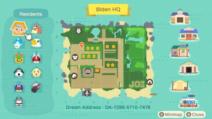 [Visitando Ilhas] Conheça a ilha de Joe Biden em Animal Crossing: New Horizons
