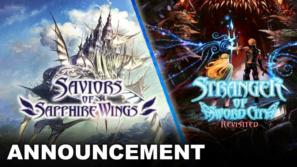 Saviors of Sapphire Wings e Stranger of Sword City Revisited chegam ao Switch em Março