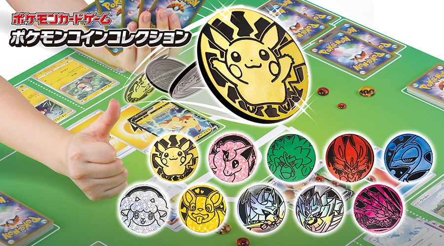 Japão: Novas moedas de Pokémon TCG vindo através de máquinas de capsulas