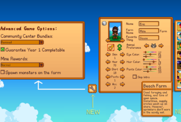 Stardew Valley: nova atualização traz fazenda na beira da praia e novas opções do jogo
