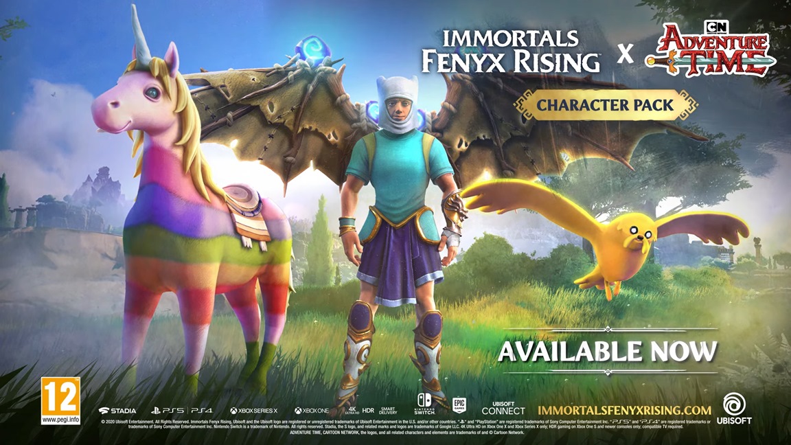 Immortals Fenyx Rising ganha DLC de crossover com Adventure Time