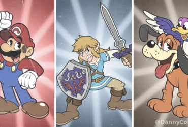Fã reimagina personagens de Super Smash Bros. Ultimate no estilo de Cuphead