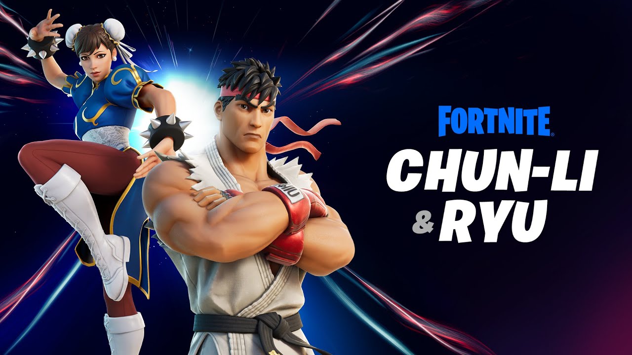 Chun Li e Ryu de Street Fighter juntam-se a Fortnite