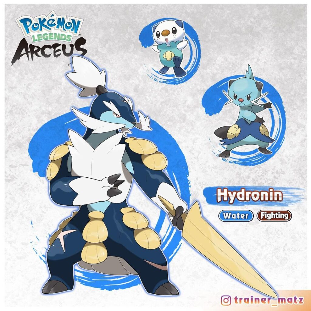 Fã imagina os iniciais de Pokémon Legends: Arceus com formas