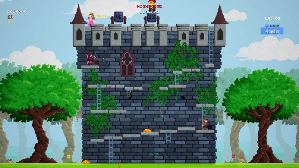 Castle Kong - um arcade clássico, tanto no lado bom quanto no ruim