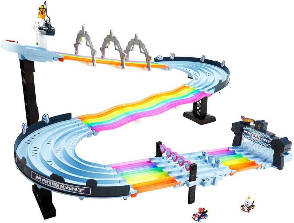 Hot Wheels anuncia pista Rainbow Road para linha de produtos Mario Kart