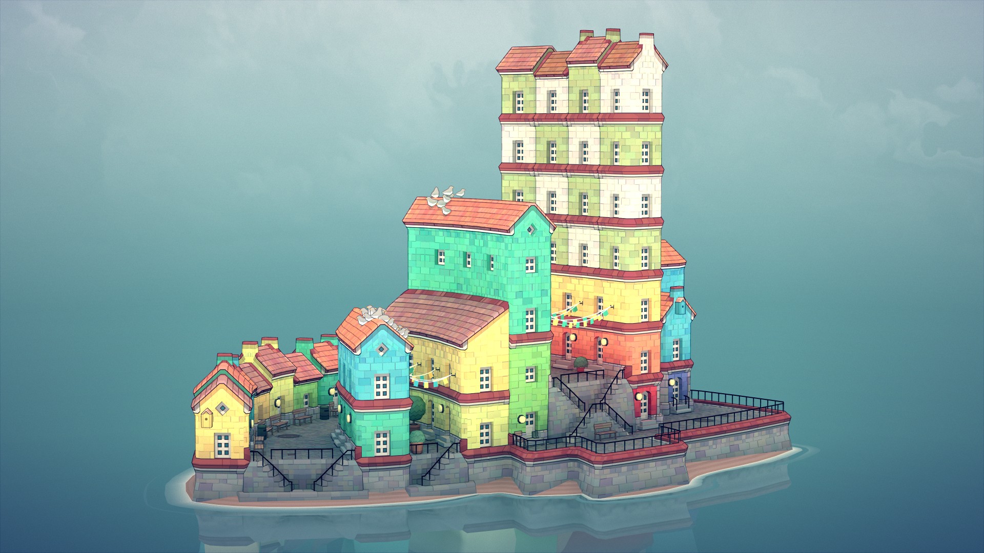 Townscaper, jogo relaxante de construção de cidades, é anunciado