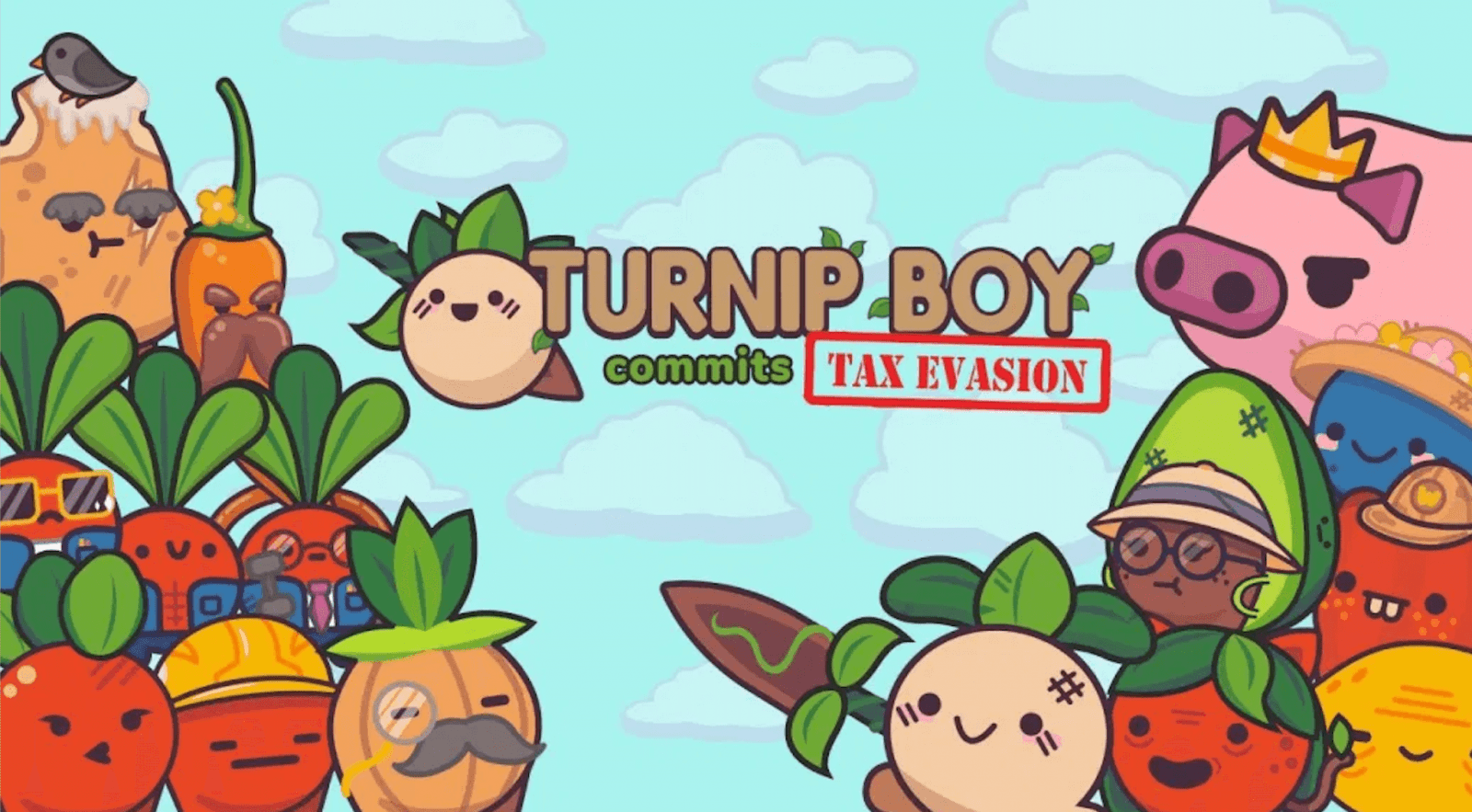 Turnip Boy Commits Tax Evasion: ação e aventura peculiar chega ao Switch em Abril