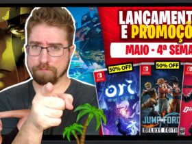 Lançamentos para Nintendo Switch de 24 a 31 de Maio