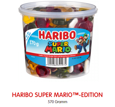 Balas Super Mario Edition à venda no site da Haribo