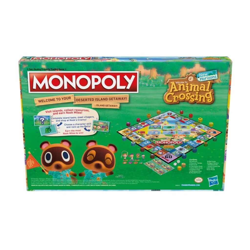 Monopoly de Animal Crossing: New Horizons ganha detalhes e imagens oficiais