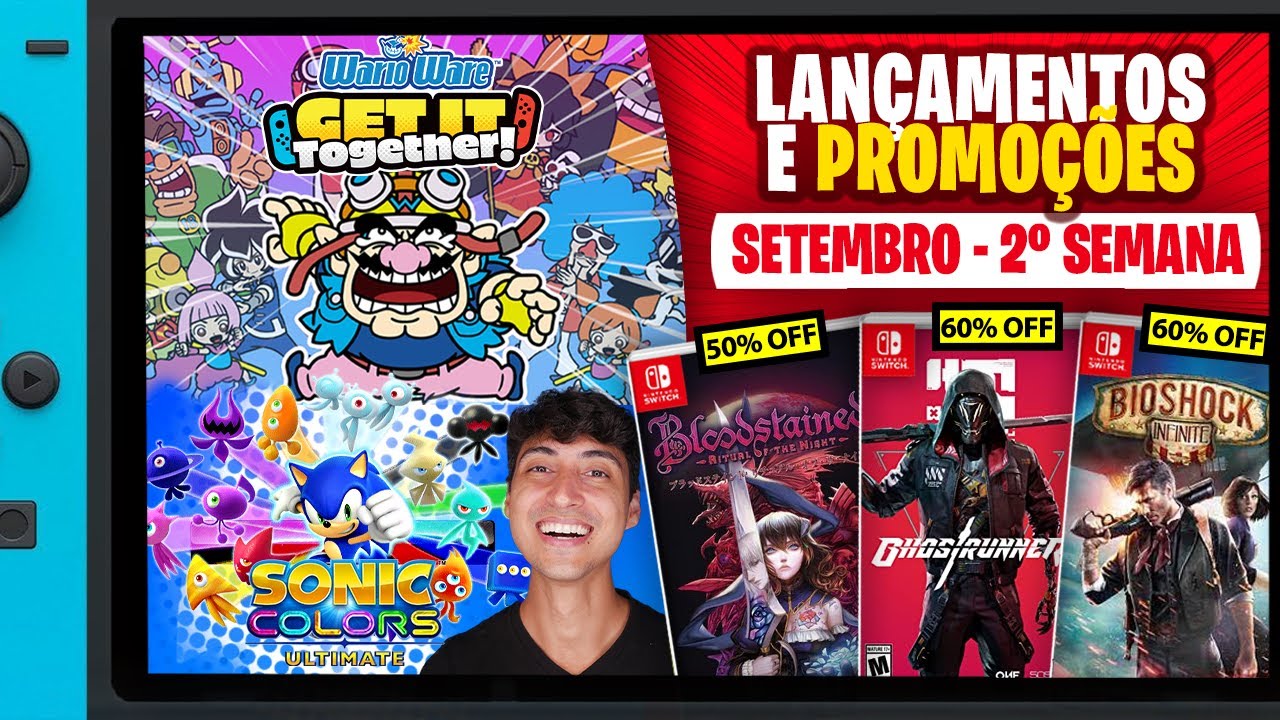 Lançamentos para Nintendo Switch de 6 a 12 de setembro