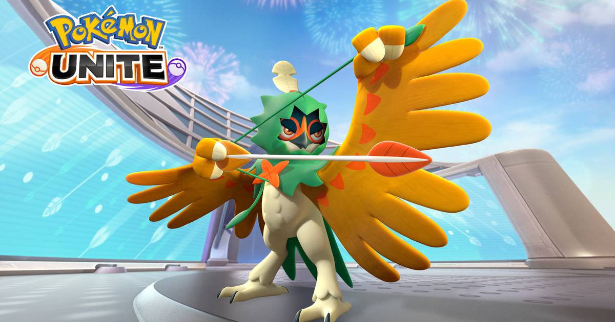 Decidueye logo estará disponível em Pokémon Unite