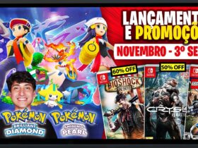Lançamentos para Nintendo Switch de 15 a 21 de novembro