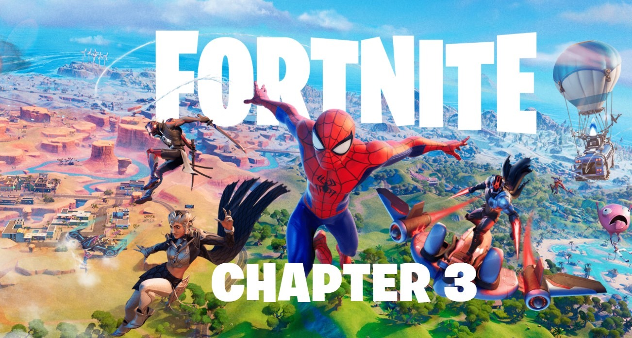 Capítulo 3 de Fortnite chega com novo mapa, Homem-Aranha e mais