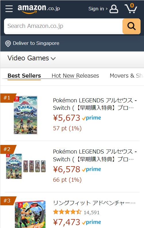 Pokémon Legends: Arceus é o jogo mais vendido da  de