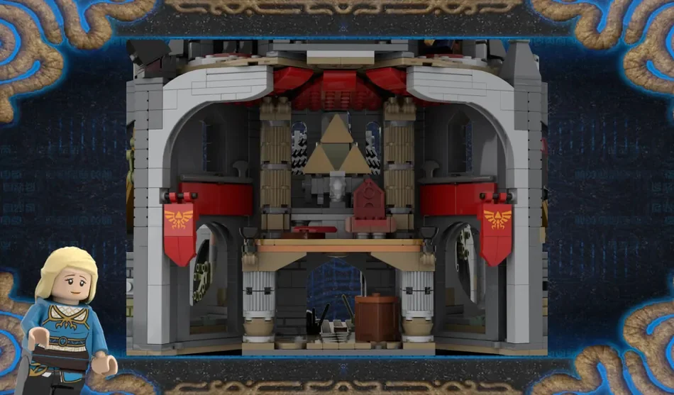 Fã recria Castelo de Hylure e personagens de Zelda Breath of the Wild em LEGO