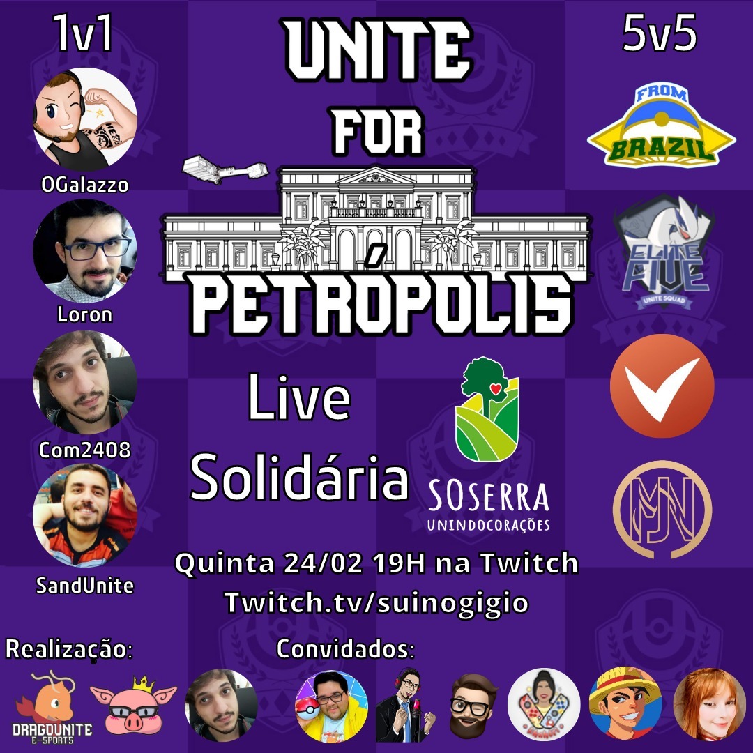 Comunidade brasileira de Pokémon Unite se une para ajudar Petrópolis