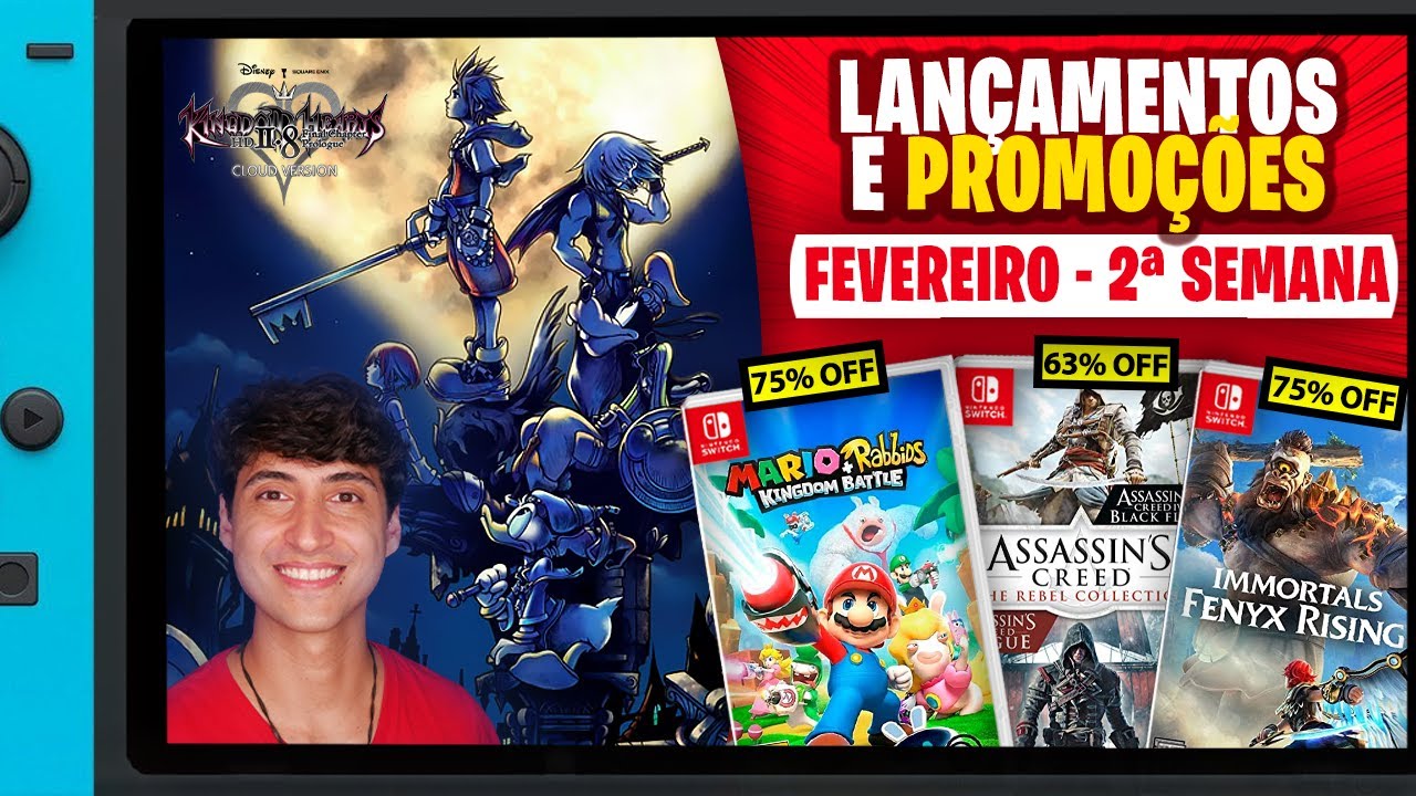 Lançamentos para Nintendo Switch de 7 a 13 de fevereiro