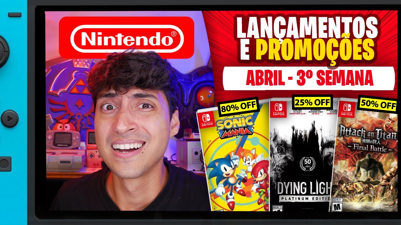 Lançamentos para Nintendo Switch de 11 a 17 de abril