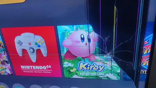 Streamer quebra sua TV durante uma partida de tênis no Nintendo Switch Sports