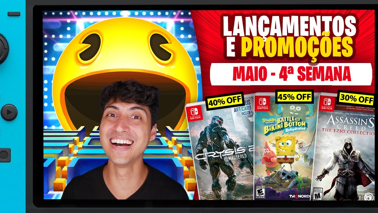 Lançamentos para Nintendo Switch de 23 a 29 de maio