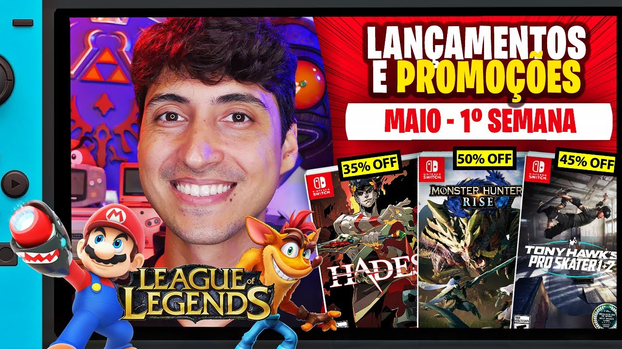 Lançamentos para Nintendo Switch de 1º a 8 de maio