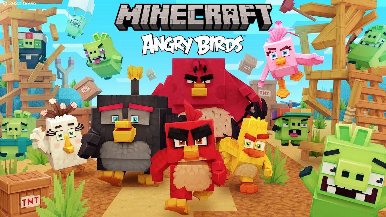 Minecraft e Angry Birds juntos em novo DLC