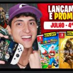 Lançamentos para Nintendo Switch de 18 a 24 de julho