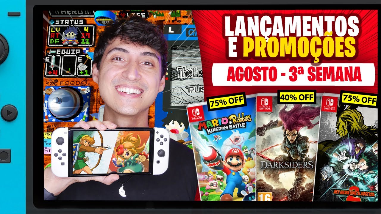 Lançamentos para Nintendo Switch de 14 a 20 de agosto