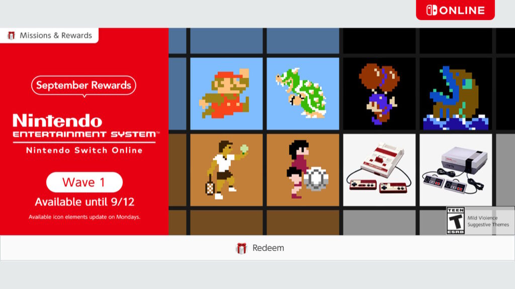 Nintendo Switch Online ganha ícones de Super Mario Bros. e Ballon Fight