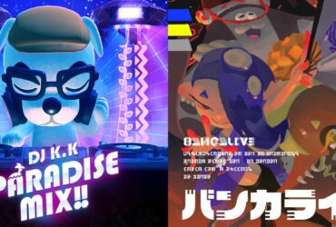 Banners das equipes musicas do nintendo live 2022