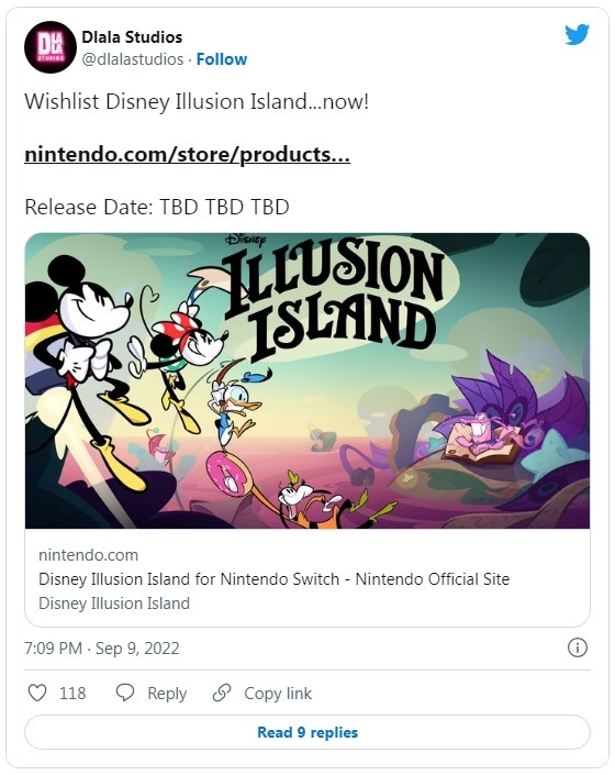 Disney Illusion Island será exclusivo de Nintendo Switch