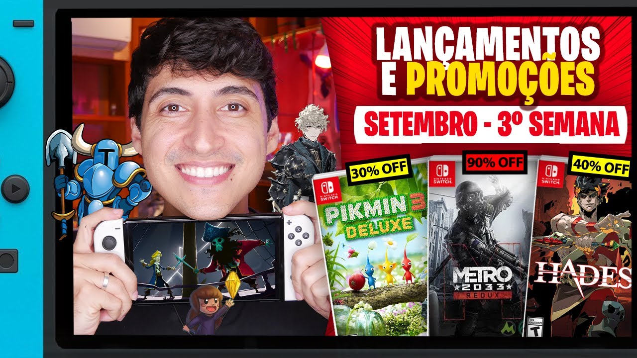 Lançamentos para Nintendo Switch de 19 a 25 de setembro