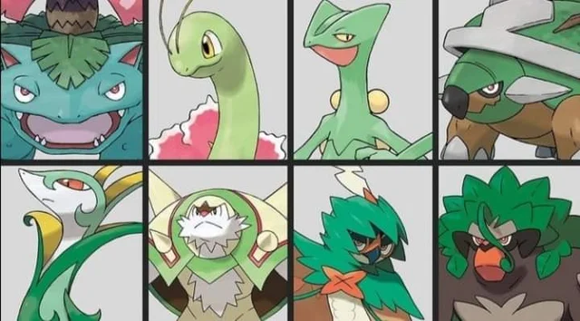 Pokémons iniciais de grama - Rpg Pokémon