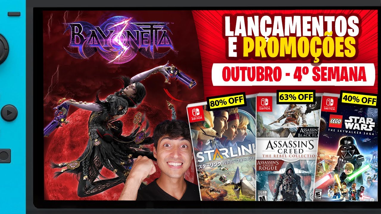 Lançamentos para Nintendo Switch de 18 a 24 de outubro