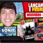 Lançamentos para Nintendo Switch de 7 a 13 de novembro