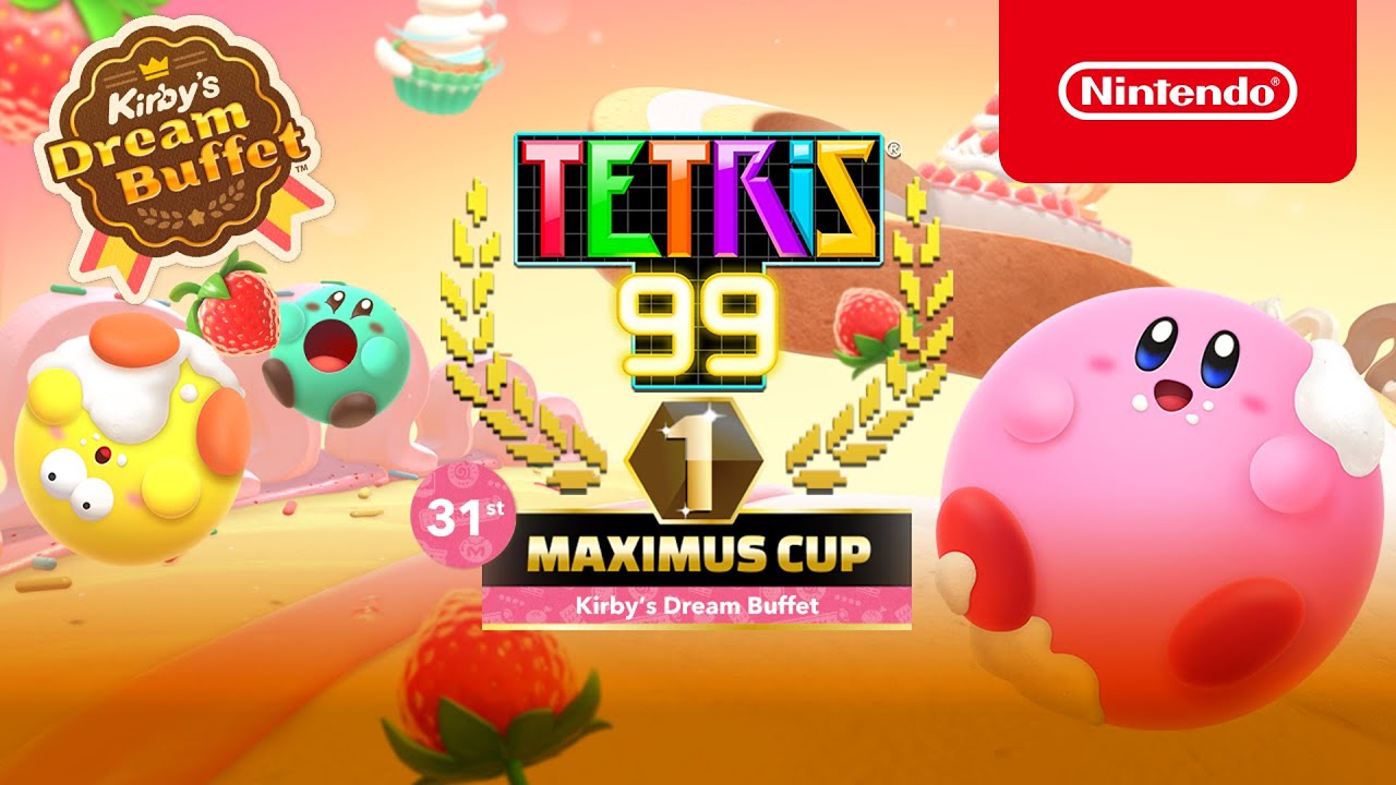 Tetris 99 terá evento inspirado em Kirby's Dream Buffet