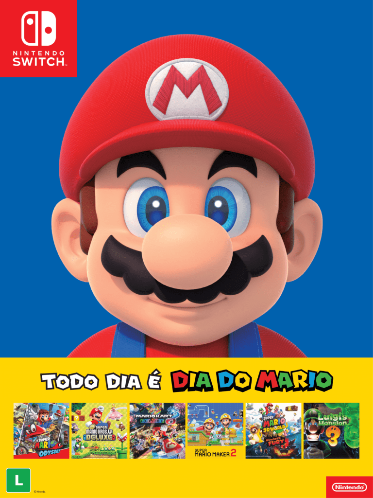 Nintendo Switch Shopping Tour - Poster Dia do MAR10