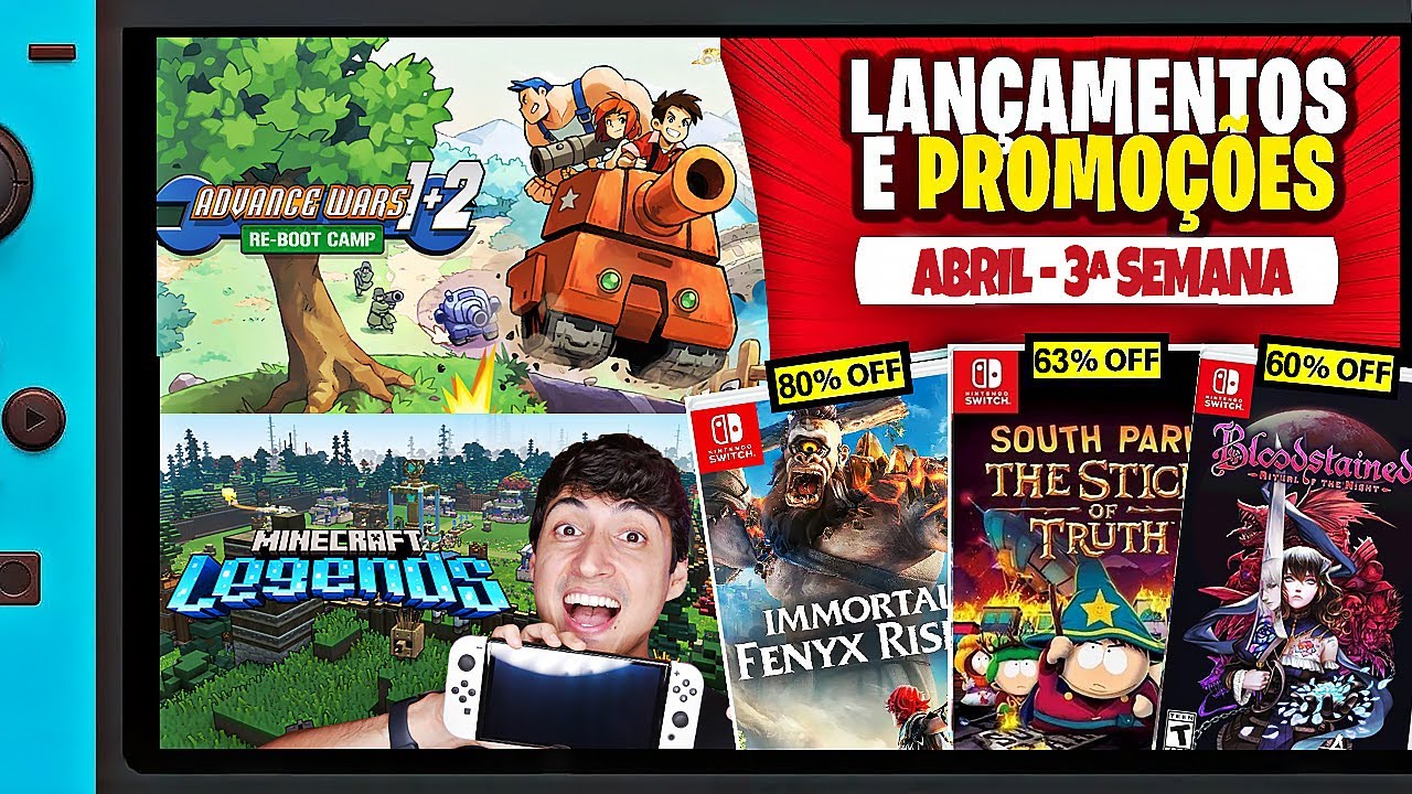 Lançamentos para Nintendo Switch de 17 a 23 de abril